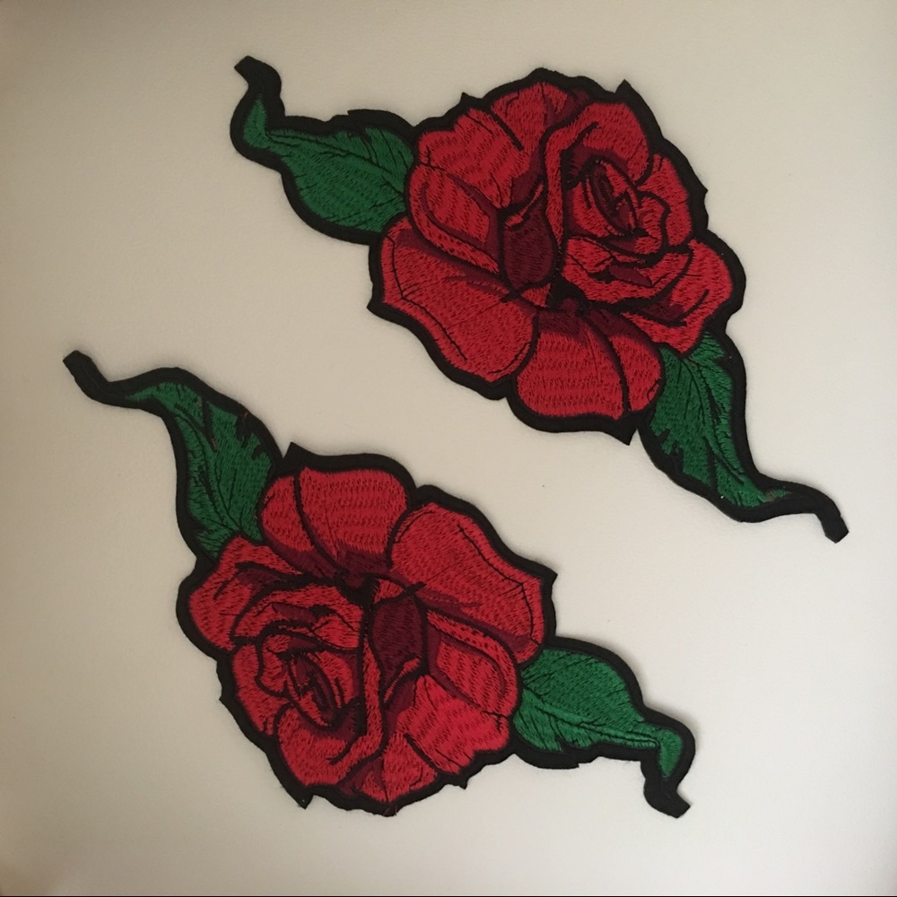 COPY - Designer large size flower iron on sew on …